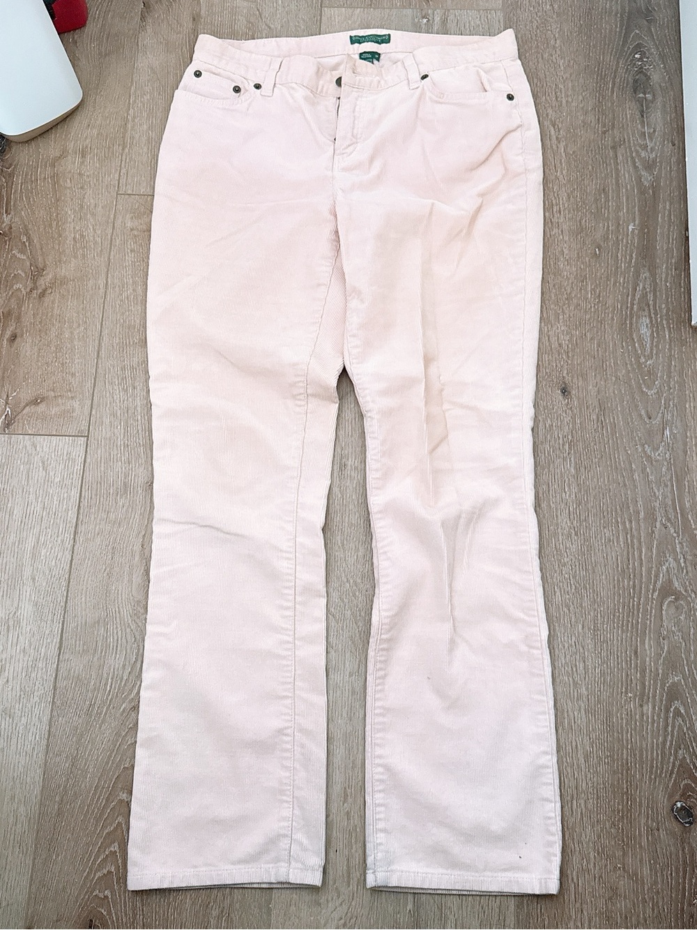 Ralph Lauren Pale Pink Bootcut Corduroy Jeans